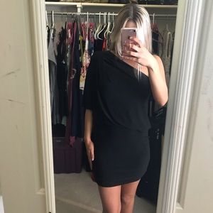 Black one shoulder dress size small